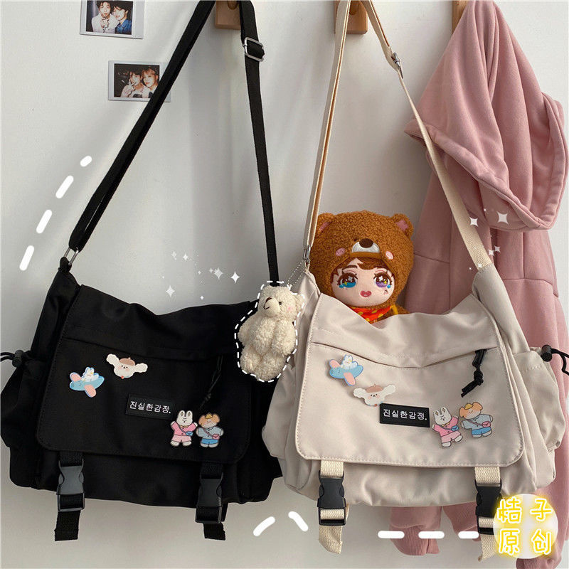 Women Shoulder Messenger Bag Female Nylon Bag Versatile Postman Bag Student Style High Capacity Shoulder Tooling Package