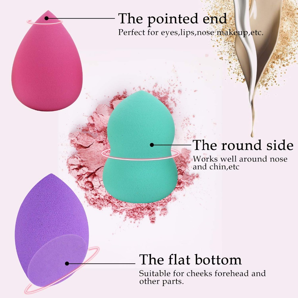 YBLNTEK Makeup Sponge Cosmetic Puff Sponge for Makeup Concealer Powder Puff Makeup Foundation Sponge Beauty Make Up Tools