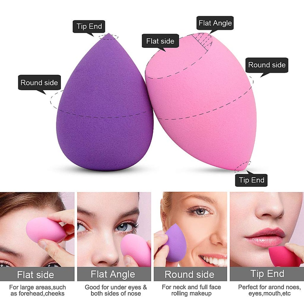 YBLNTEK Makeup Sponge Cosmetic Puff Sponge for Makeup Concealer Powder Puff Makeup Foundation Sponge Beauty Make Up Tools