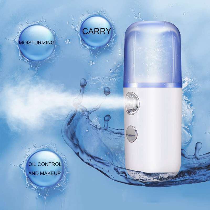 Nano Mist Facial Sprayer Beauty Instrument USB Humidifier Rechargeable Nebulizer Face Steamer Moisturizing Beauty