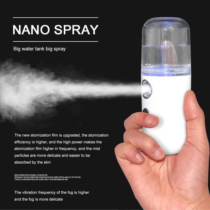 Nano Mist Facial Sprayer Beauty Instrument USB Humidifier Rechargeable Nebulizer Face Steamer Moisturizing Beauty