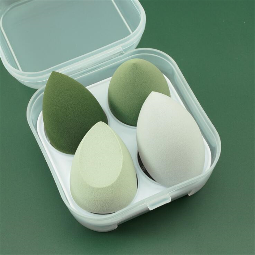 4pcs Beauty Blender Cosmetic Puff Makeup Sponge with Storage Box Foundation Sponge спонж для макияжа Women Make Up Accessories