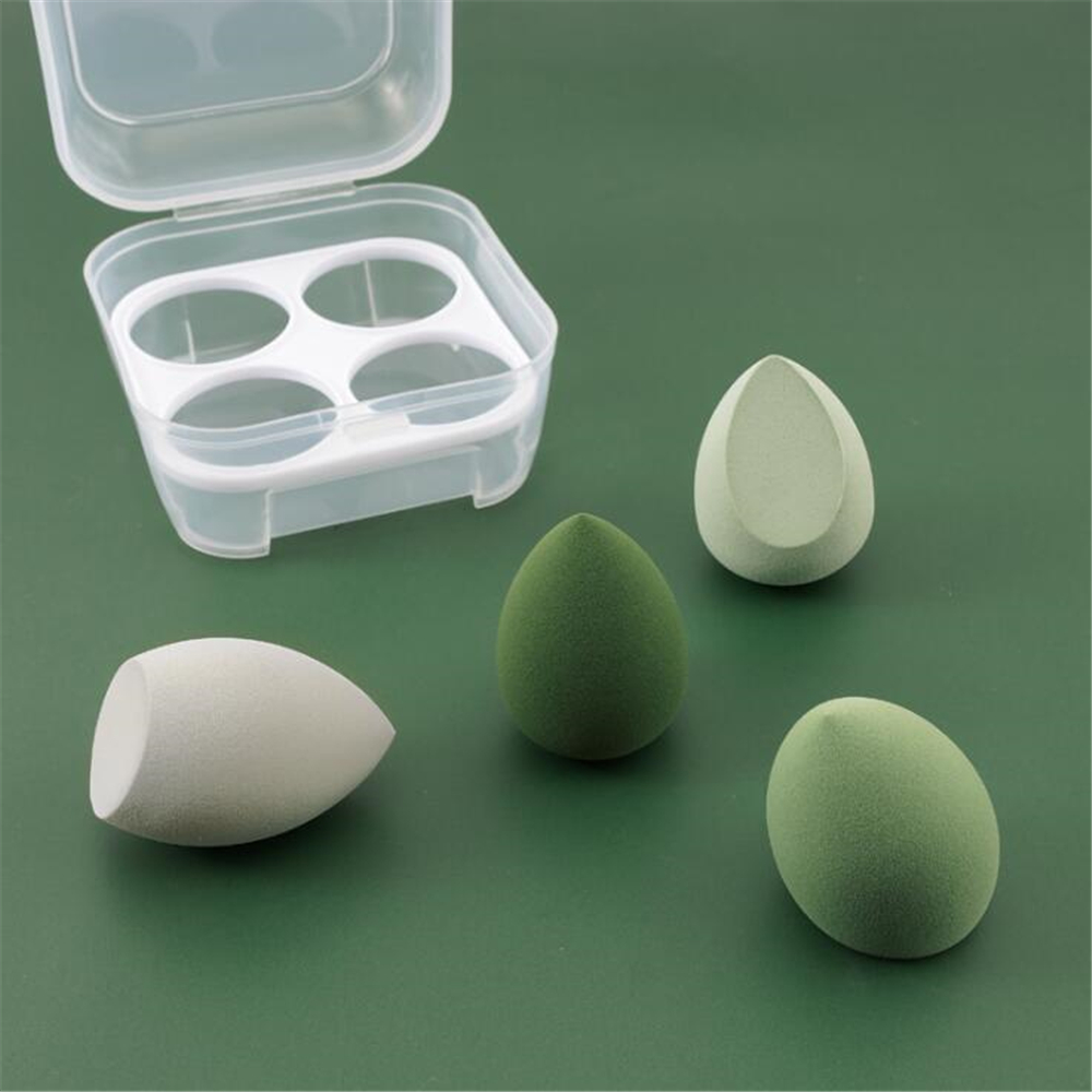 4pcs Beauty Blender Cosmetic Puff Makeup Sponge with Storage Box Foundation Sponge спонж для макияжа Women Make Up Accessories