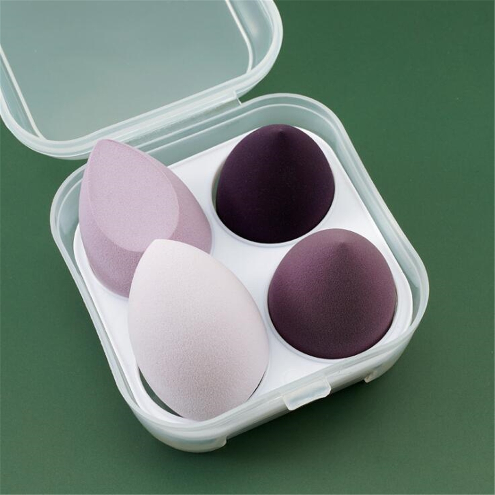 4pcs Beauty Blender Cosmetic Puff Makeup Sponge with Storage Box Foundation Sponge спонж для макияжа Women Make Up Accessories