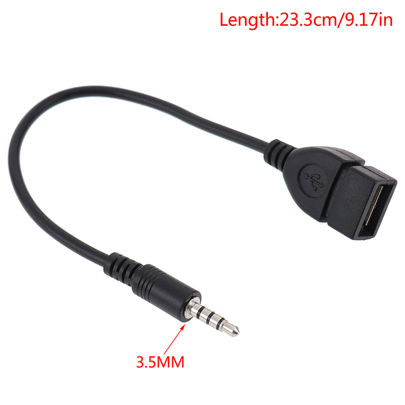 3.5mm Car AUX Audio Cable To USB Audio Cable Car Electronics For Play Music Car Audio Cable