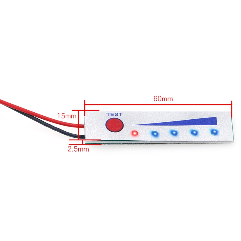 Lithium Battery Level 1S 2S 8V 3S 12V 4S 16V 5S 21V 6S 25V Indicator Tester LCD Display 18650 Lipo Li-ion Battery Meter Module