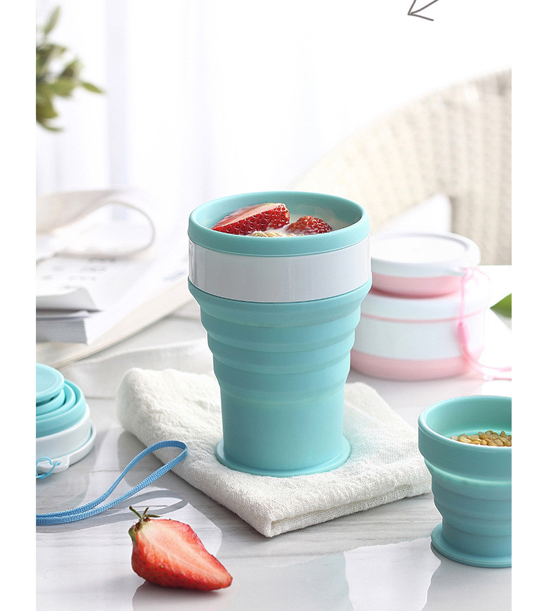 100/200/350mlTelescopic Portable Silicone Folding Cup Food Grade Water Cup Travel Drinking Ware Mug Outdoor Resin Coffee Handcup