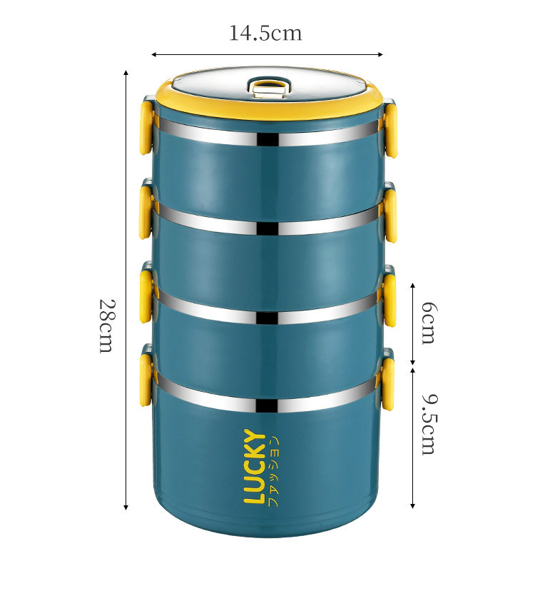 TUUTH Multi-layer Lunch Box for Office Worker Big Capacity Food Grade Stainless Steel Bento Box Food Container School Picnic