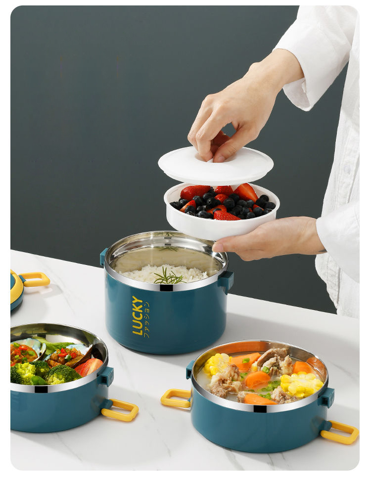 TUUTH Multi-layer Lunch Box for Office Worker Big Capacity Food Grade Stainless Steel Bento Box Food Container School Picnic