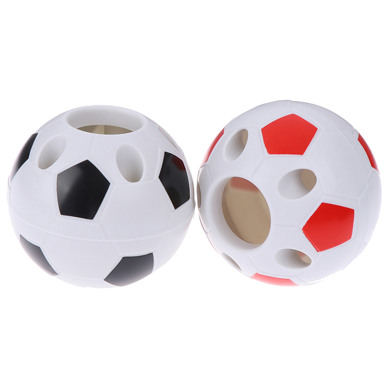 Soccer Shape Tool Supplies Pen Pencil Holder Football Shape Toothbrush Holder Desktop Rack Table Home Decoration Student Gifts