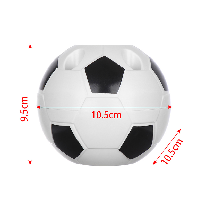 Soccer Shape Tool Supplies Pen Pencil Holder Football Shape Toothbrush Holder Desktop Rack Table Home Decoration Student Gifts