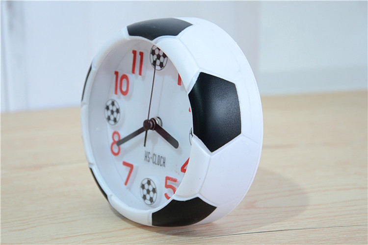 Soccer Table Decorative Football Ball Shaped Desk Clock For Outdoor Camping Desktop Bedsides Bedroom Birthday Soccer Fans Gift