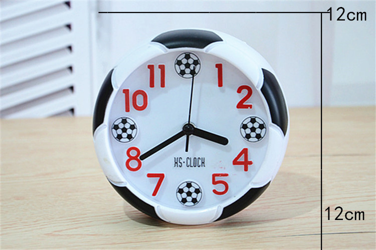 Soccer Table Decorative Football Ball Shaped Desk Clock For Outdoor Camping Desktop Bedsides Bedroom Birthday Soccer Fans Gift