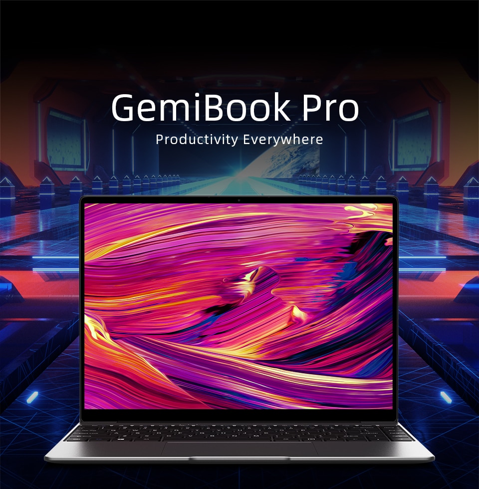 CHUWI GemiBook Pro 14" (2160x1440) 3:2 Aspect Ratio Intel Quad Core UHD Graphics 600 GPU 8GB RAM 256GB SSD Windows 10 Laptop