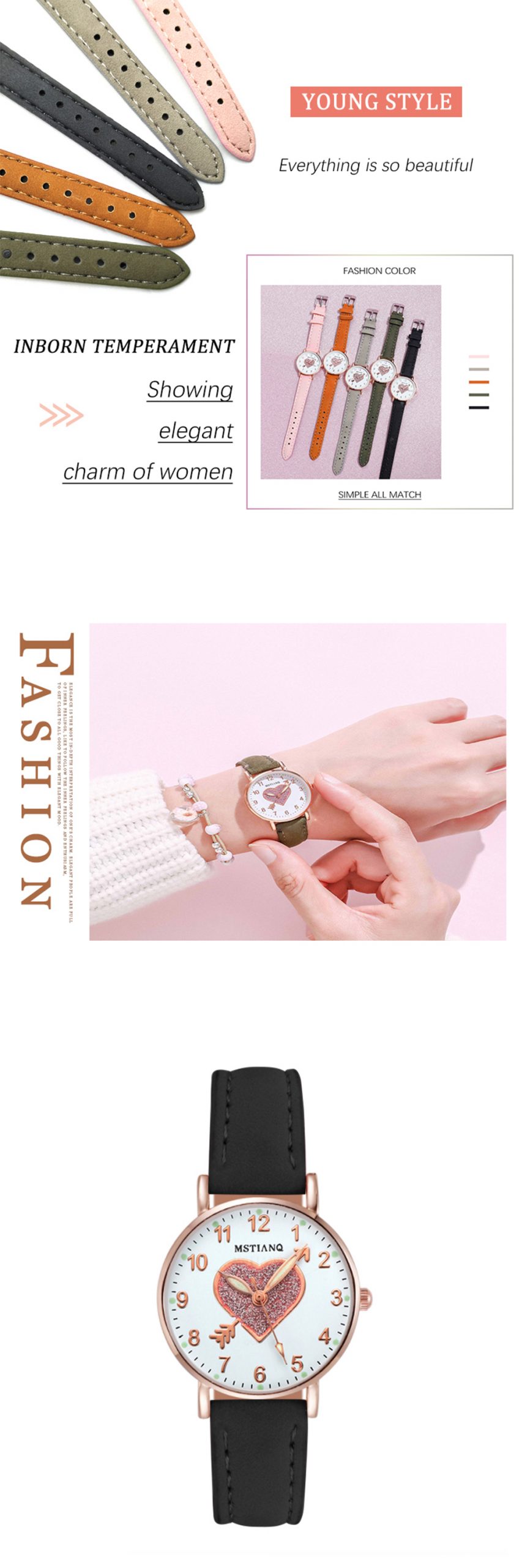 Women Watch Fashion Casual Leather Belt Watches Simple Ladies' Exquisite Small Dial Quartz Clock Dress Wristwatches Reloj Mujer