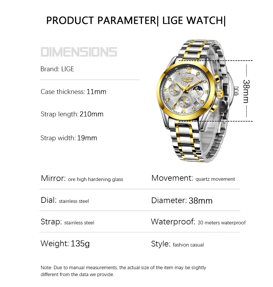 LIGE 2021 New Gold Watch Women Watches Ladies Creative Steel Women's Bracelet Watches Female Waterproof Clock Relogio Feminino