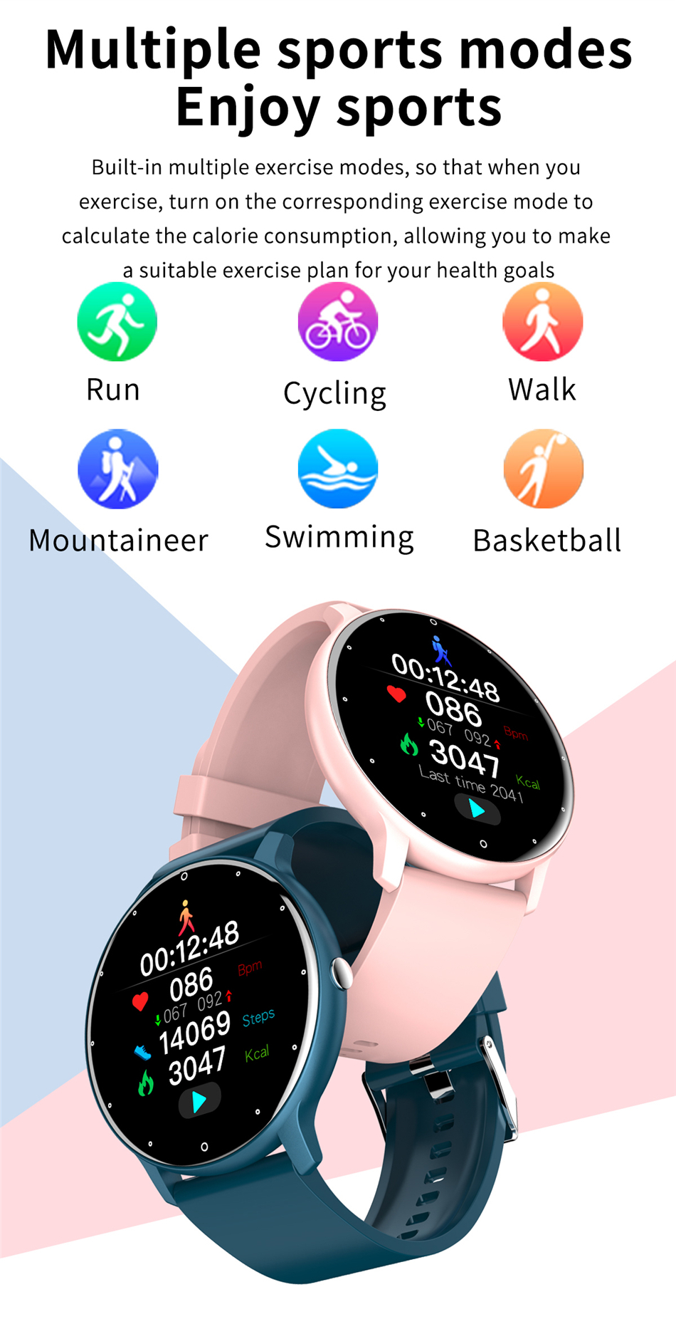 LIGE 2022 New Smart Watch Women Full Touch Screen Sport Fitness Watches IP67 Waterproof Bluetooth For Android ios smartwatch Men