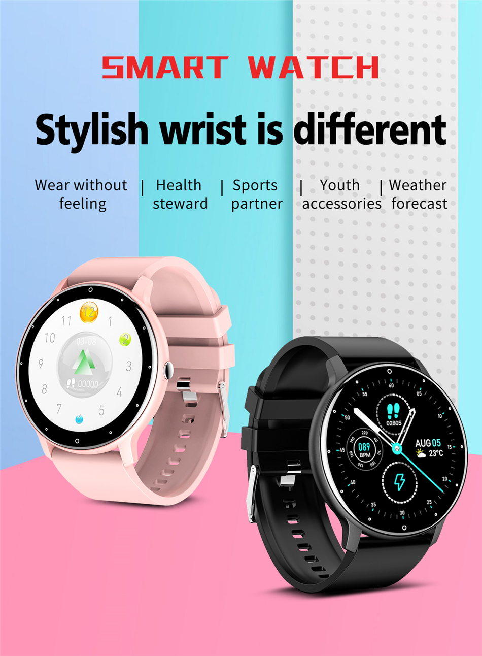 LIGE 2022 New Smart Watch Women Full Touch Screen Sport Fitness Watches IP67 Waterproof Bluetooth For Android ios smartwatch Men