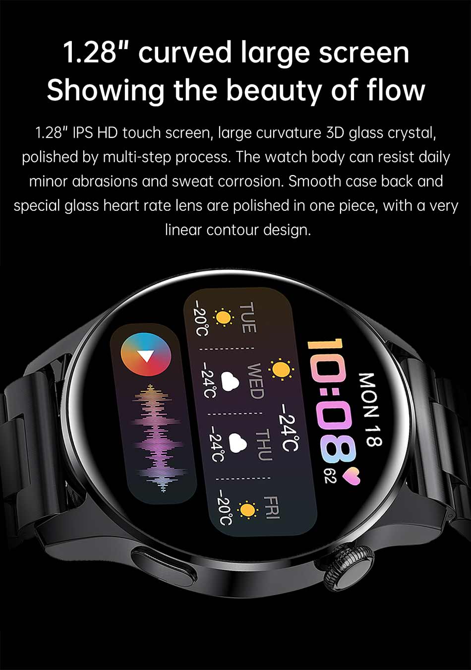 LIGE New Bluetooth Call Smart Watch Men Full Touch Sport Fitness Watches Waterproof Heart Rate Steel Band Smartwatch Android iOS