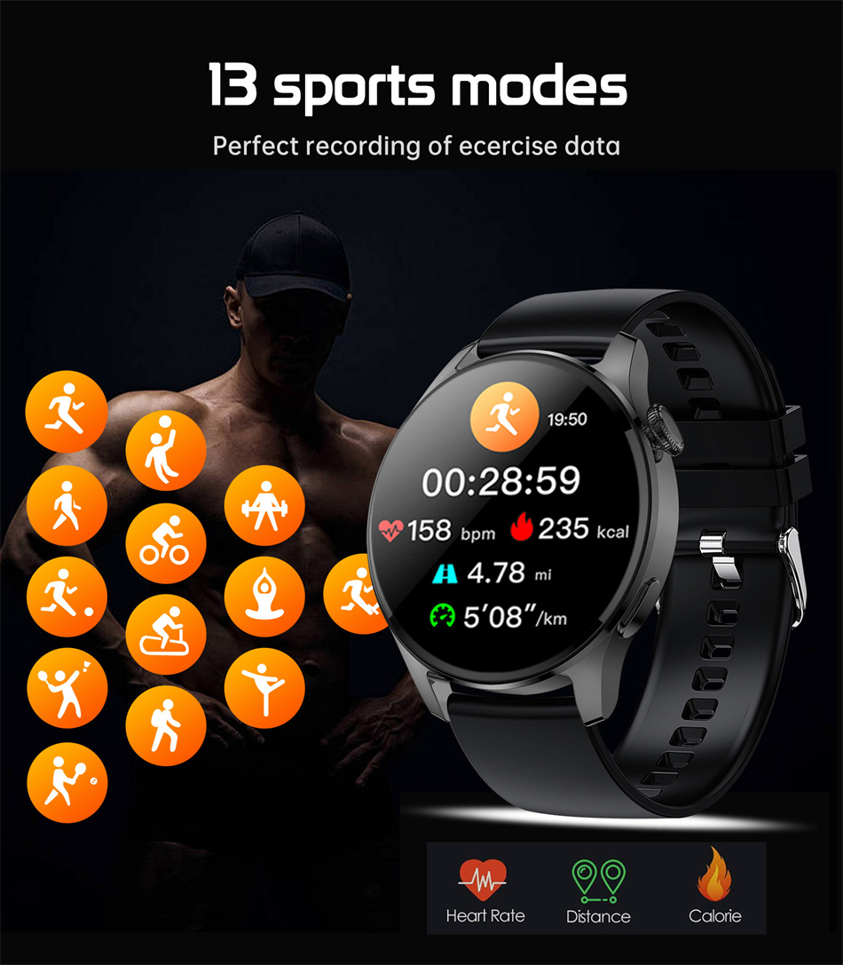 LIGE New Bluetooth Call Smart Watch Men Full Touch Sport Fitness Watches Waterproof Heart Rate Steel Band Smartwatch Android iOS