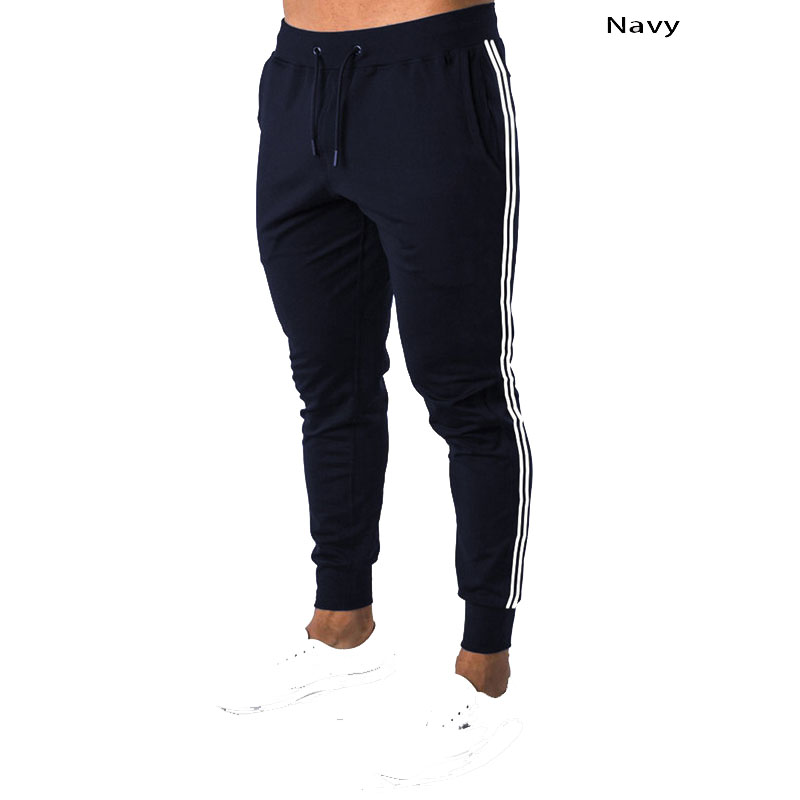 Men Loose Sport Running Stripe Sweatpants Fitness Training Pants Mens Straight Trousers Tracksuit Jogging Sportswear