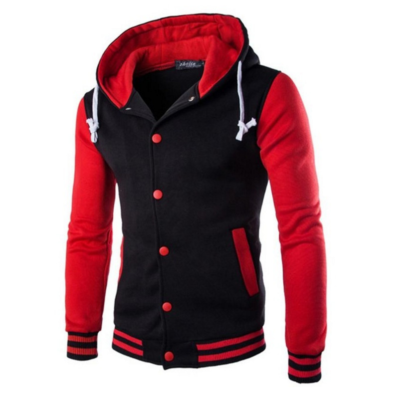 Men clothing Men's jacket Women's autumn Boy Baseball Jacket Men Fashion Design Wine Red Mens Slim Fit College Varsity fashion