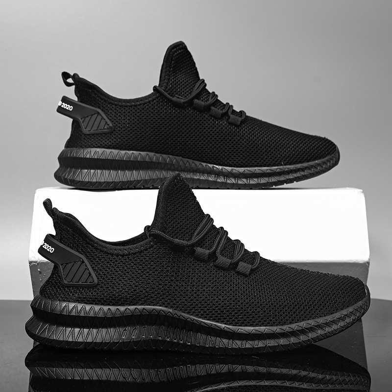 New Men Casual Shoes Breathable Mesh Sneakers Comfortable Walking Footwear Male Running Sport Shoes Lace Up Walking Shoe