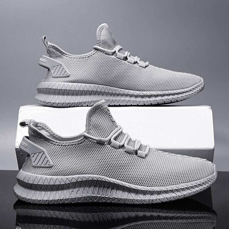 New Men Casual Shoes Breathable Mesh Sneakers Comfortable Walking Footwear Male Running Sport Shoes Lace Up Walking Shoe