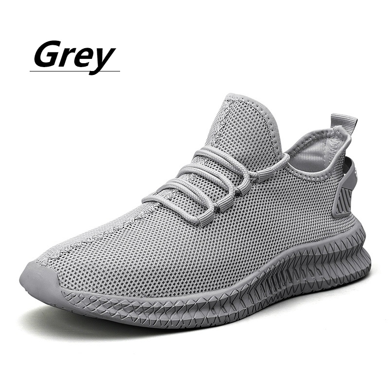 New Men Casual Shoes Breathable Mesh Sneakers Comfortable Walking Footwear Male Running Sport Shoes Lace Up Walking Shoe