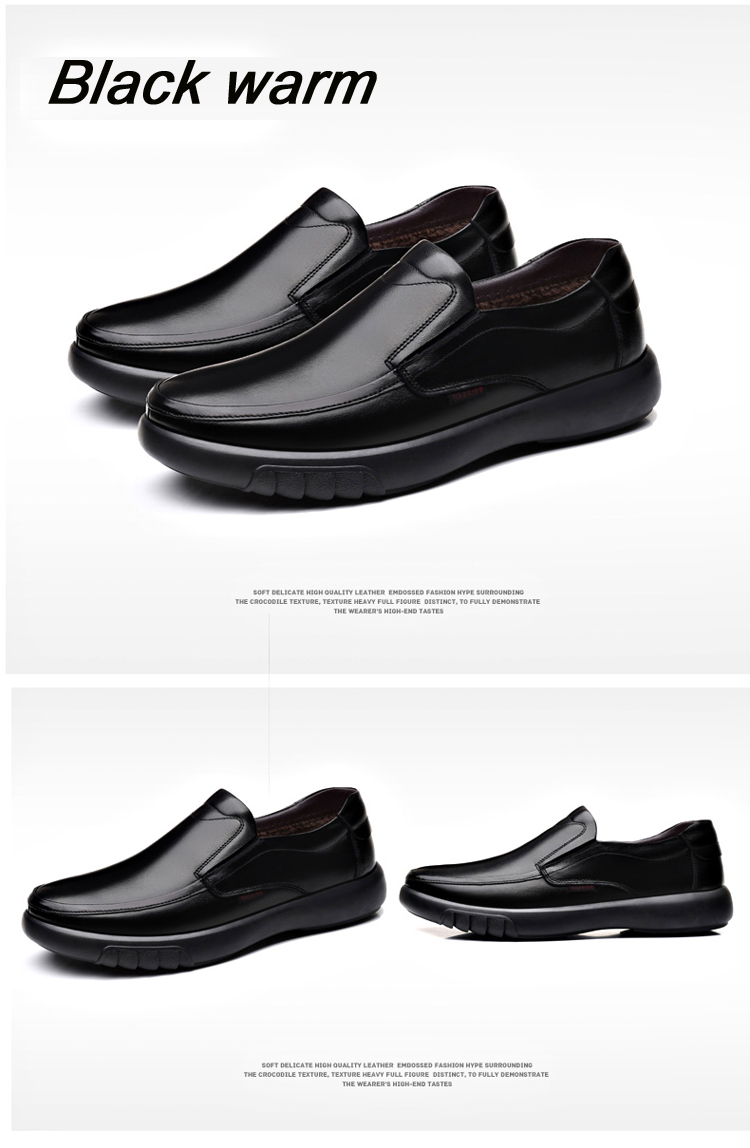 2022 Men's Genuine Leather+Microfiber Leathe shoes 38-47 Soft Anti-slip Rubber Loafers Man Casual Leather Shoes