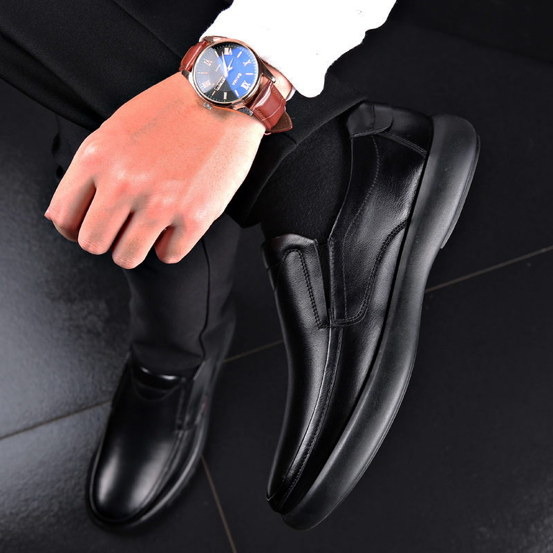 2022 Men's Genuine Leather+Microfiber Leathe shoes 38-47 Soft Anti-slip Rubber Loafers Man Casual Leather Shoes