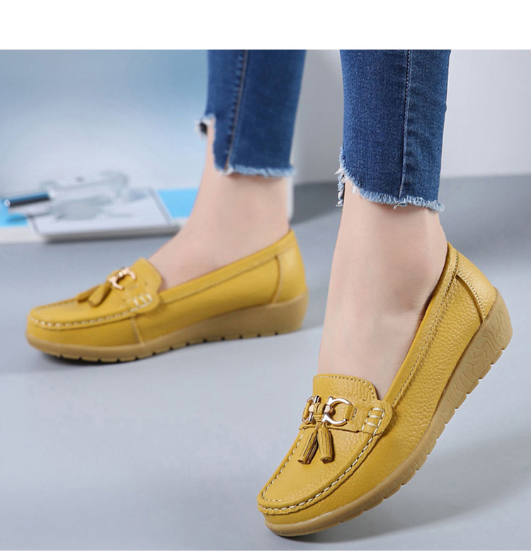 Women Flats Ballet Shoes Cut Out Leather Breathable Moccasins Women Boat Shoes Ballerina Ladies Casual Shoes