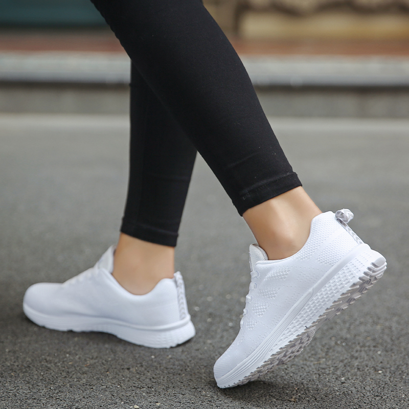 Sport Running Shoes Women Air Mesh Breathable Walking Women Sneakers Comfortable White Fashion Casual Sneakers Chaussure Femme