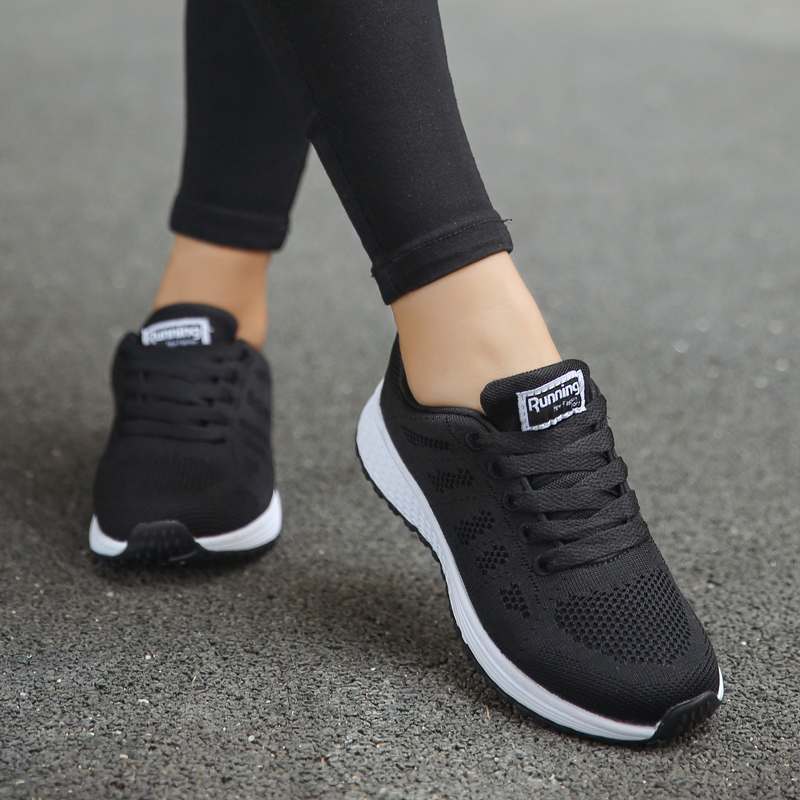 Sport Running Shoes Women Air Mesh Breathable Walking Women Sneakers Comfortable White Fashion Casual Sneakers Chaussure Femme