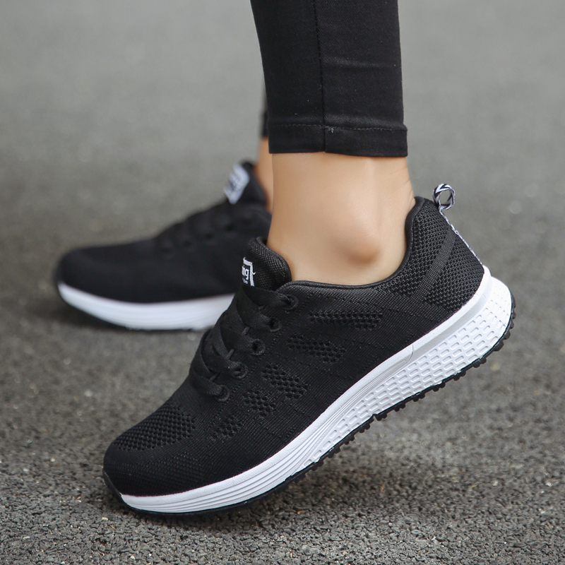 Sport Running Shoes Women Air Mesh Breathable Walking Women Sneakers Comfortable White Fashion Casual Sneakers Chaussure Femme