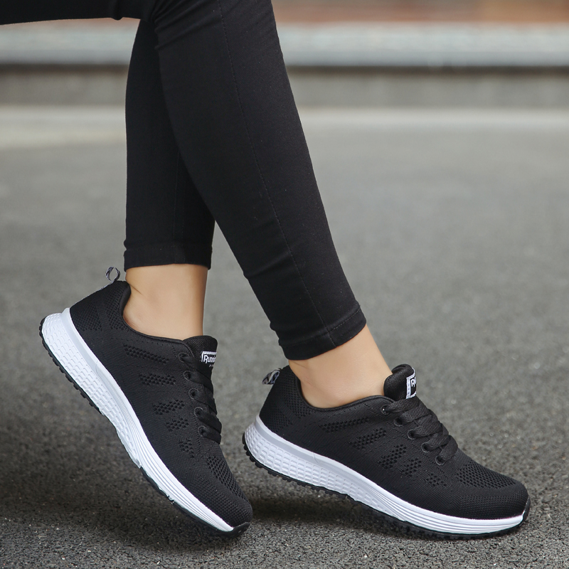 Sport Running Shoes Women Air Mesh Breathable Walking Women Sneakers Comfortable White Fashion Casual Sneakers Chaussure Femme