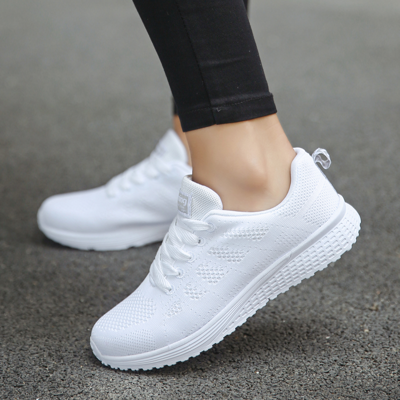 Sport Running Shoes Women Air Mesh Breathable Walking Women Sneakers Comfortable White Fashion Casual Sneakers Chaussure Femme