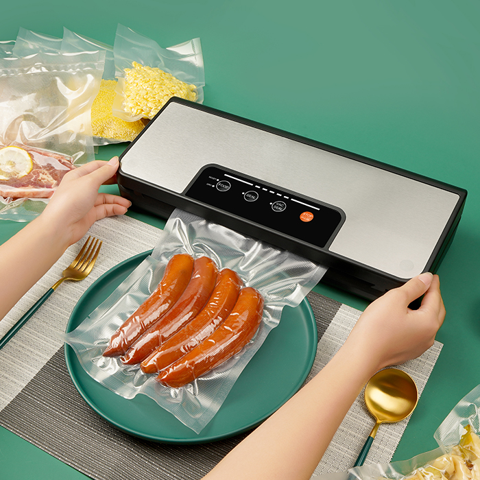 YUMYTH Household Vacuum Sealer Machine With Vacuum Bags Roll Sous Vide Vacuum Packing Machine For Food Storage T285