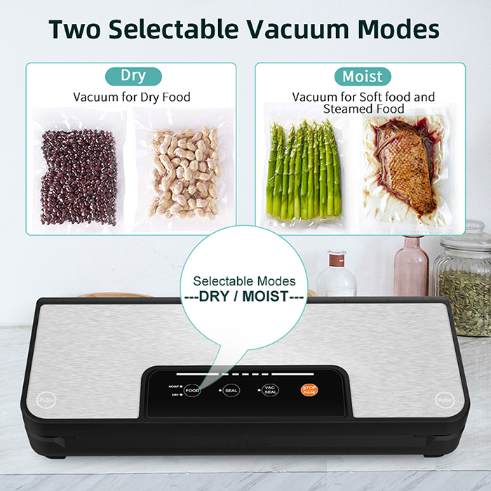 YUMYTH Household Vacuum Sealer Machine With Vacuum Bags Roll Sous Vide Vacuum Packing Machine For Food Storage T285