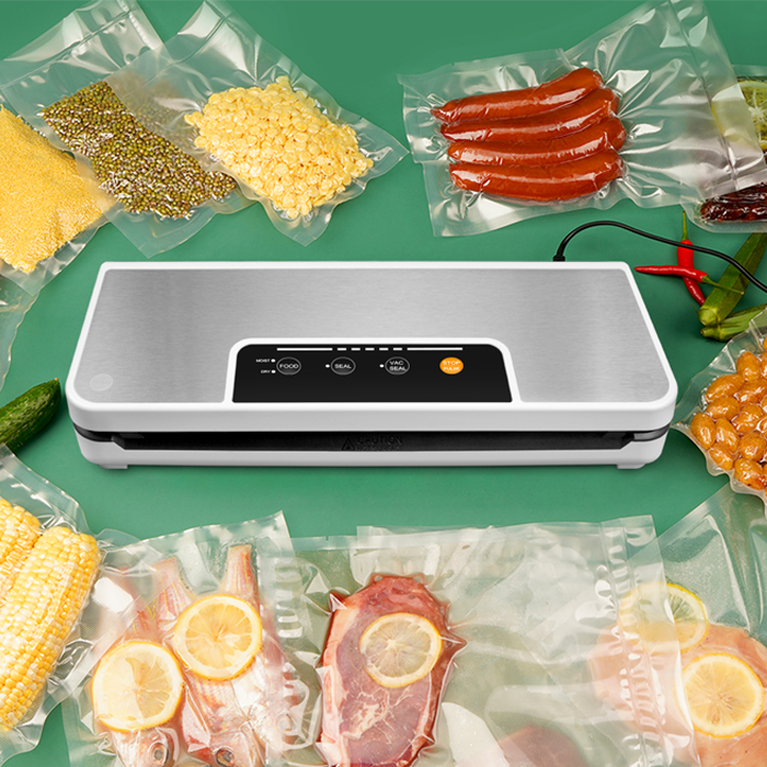 YUMYTH Household Vacuum Sealer Machine With Vacuum Bags Roll Sous Vide Vacuum Packing Machine For Food Storage T285