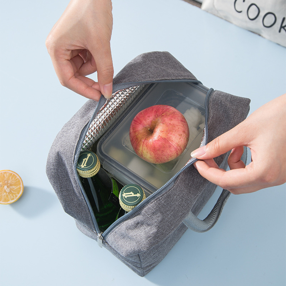 Lunch Bag Lunch Box Thermal Insulated Canvas Tote Pouch Kids School Bento Portable Dinner Container Picnic Food Storage Bags