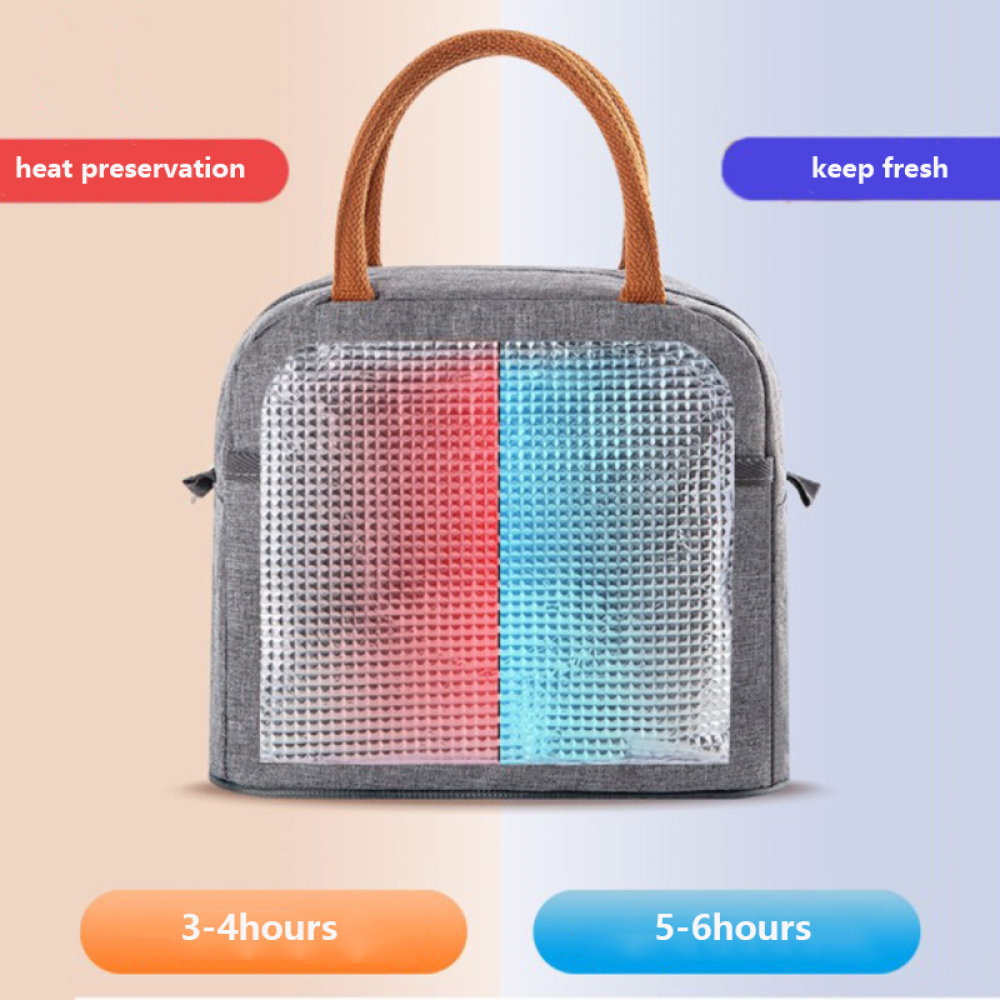 Lunch Bag Lunch Box Thermal Insulated Canvas Tote Pouch Kids School Bento Portable Dinner Container Picnic Food Storage Bags