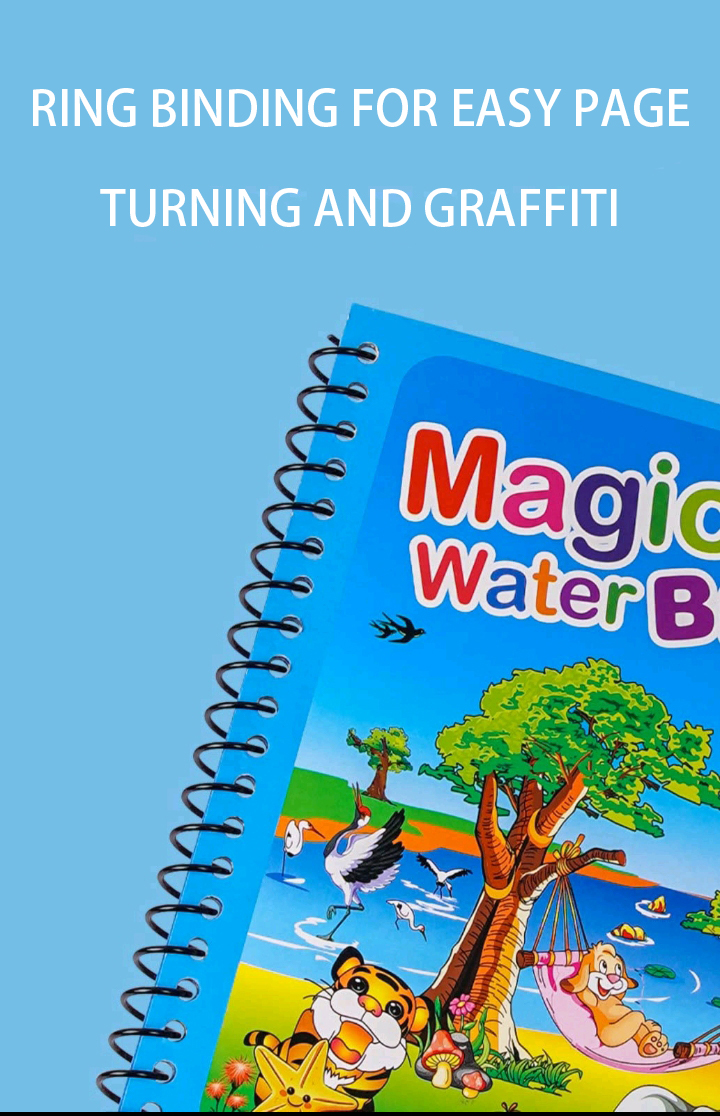 1pcs Magical Book Water Drawing Montessori Toys Reusable Coloring Book Magic Water Drawing Book Sensory Early Education Toys