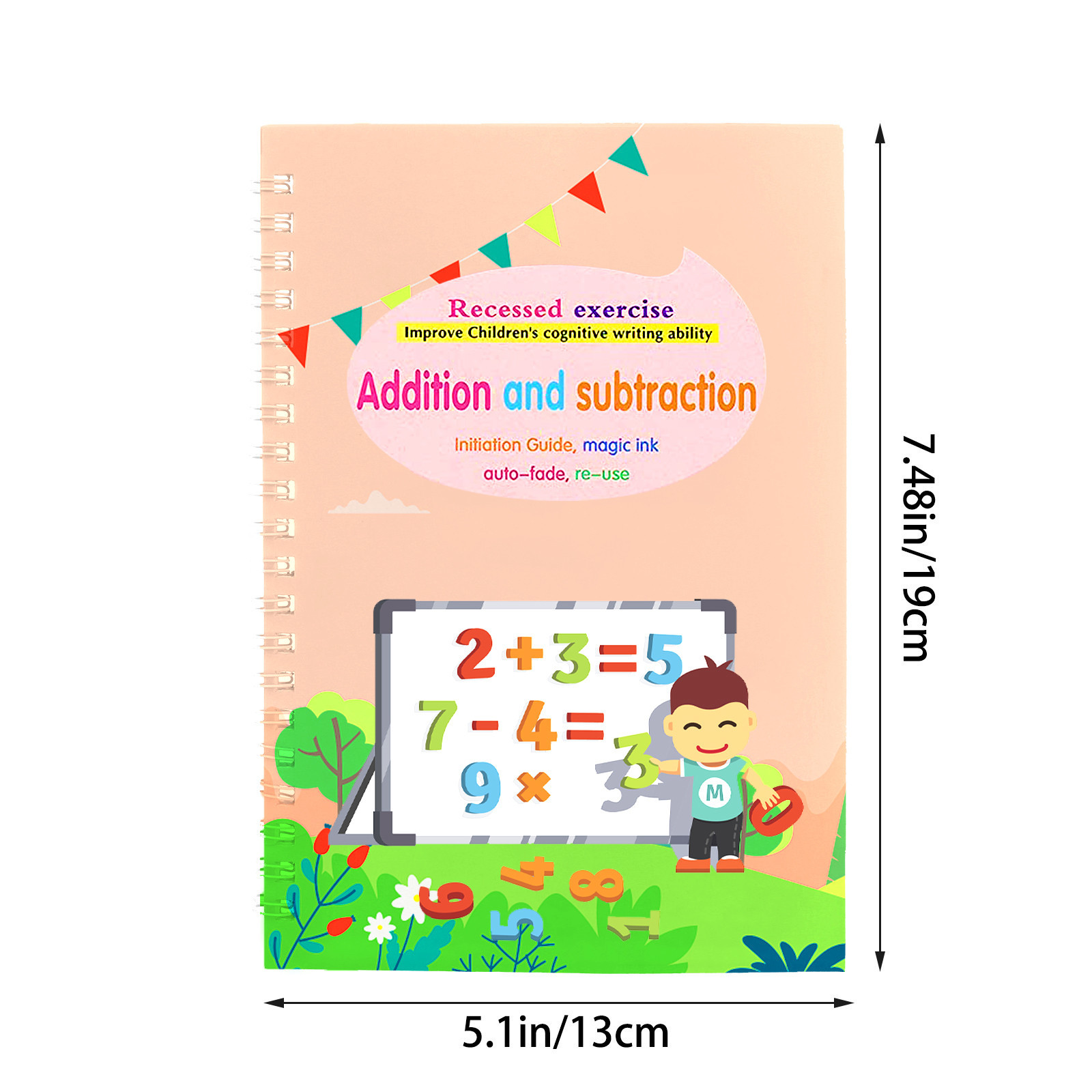 4 Books Reusable Copybook For Calligraphy Children's Favorite Copy Color Picture Book Learning Will Be Fun English Lettering Toy