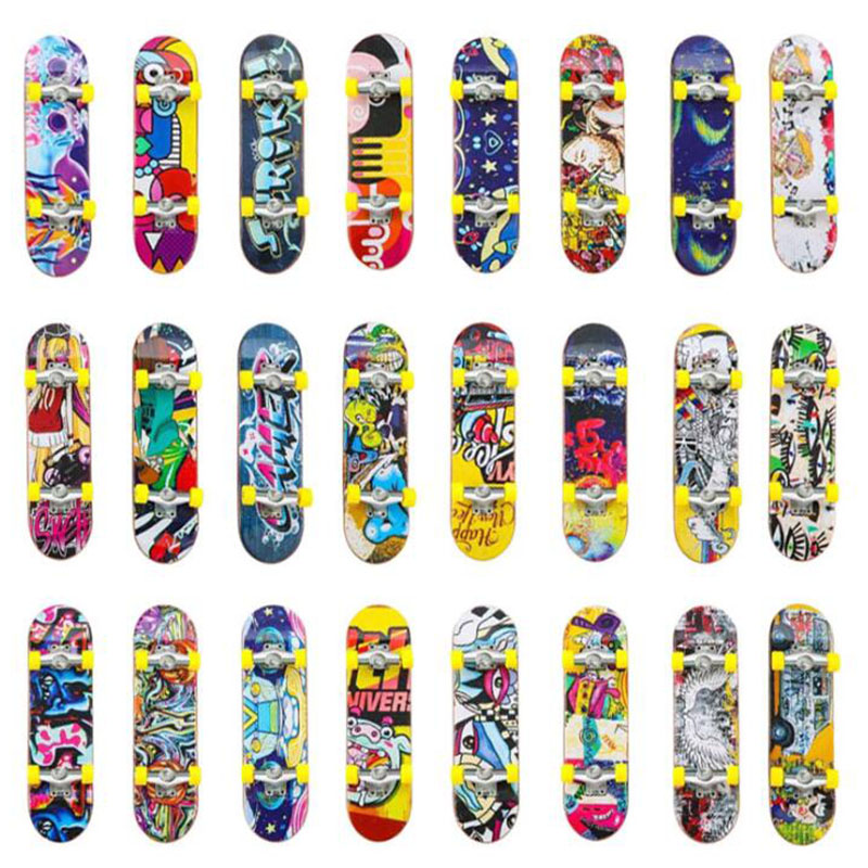 High Quality Cute Party Favor Kids Children Mini Finger Board Fingerboard Alloy Skate Boarding Toys Gift Random