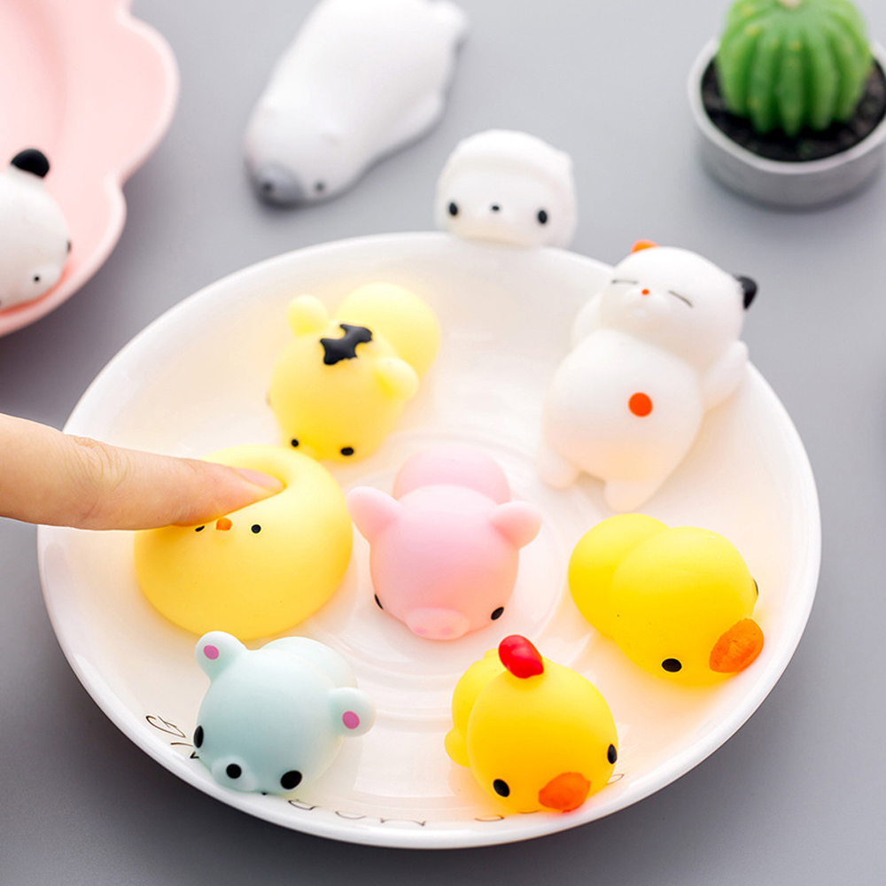 Squishy Stress Relief Kawaii Mochi Toys For Girls Kids Antistress boule Anti Stress Pelota Antiestres Funny Birthday Party Gift