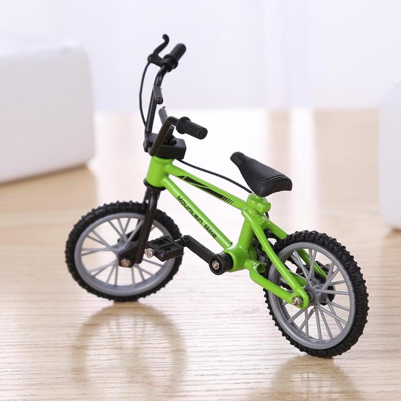 Mini Finger Mountain Bikes Diecast Nickel Alloy Stents Fingers Bicycle Kid Novelty Gag Toys Model Portable Bike for Children