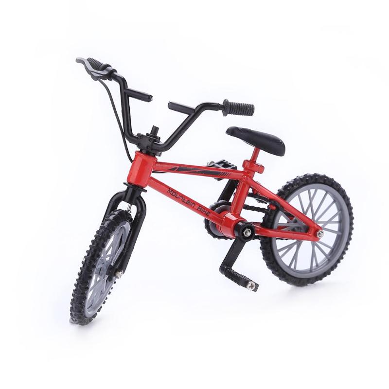 Mini Finger Mountain Bikes Diecast Nickel Alloy Stents Fingers Bicycle Kid Novelty Gag Toys Model Portable Bike for Children