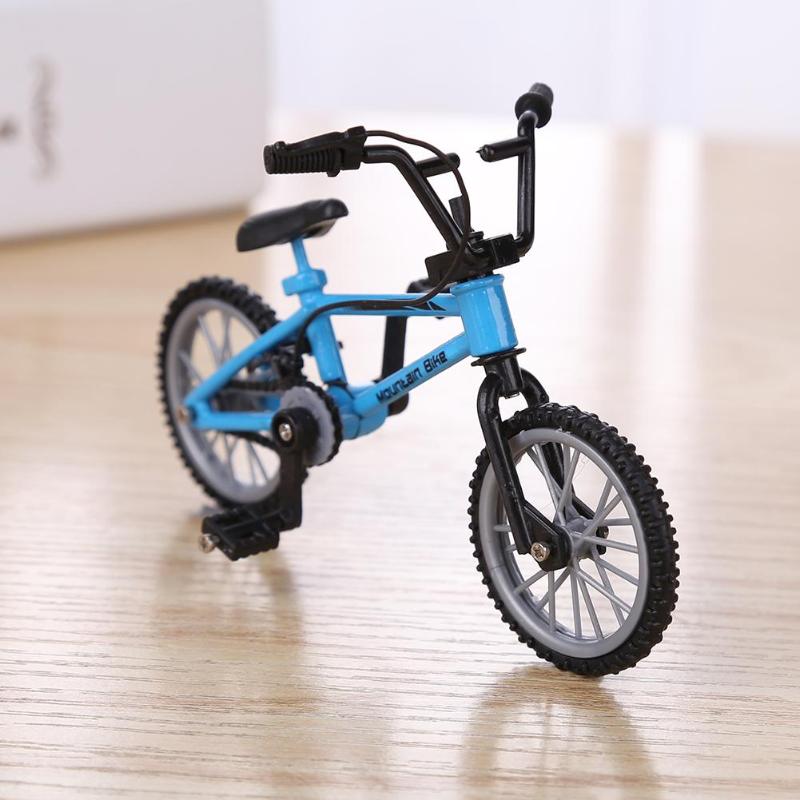 Mini Finger Mountain Bikes Diecast Nickel Alloy Stents Fingers Bicycle Kid Novelty Gag Toys Model Portable Bike for Children