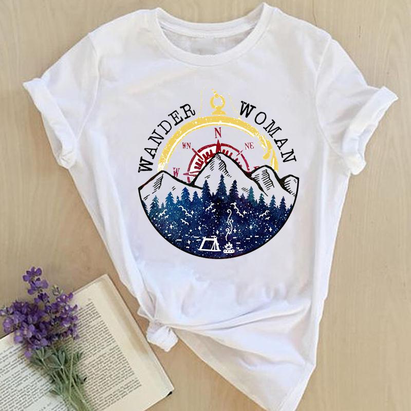 Women Print Tops Clothes Short Sleeve Tees Female Summer Beach Paw Cat Dog Love Fashion Lady Tshirt Regular Graphic T-Shirt